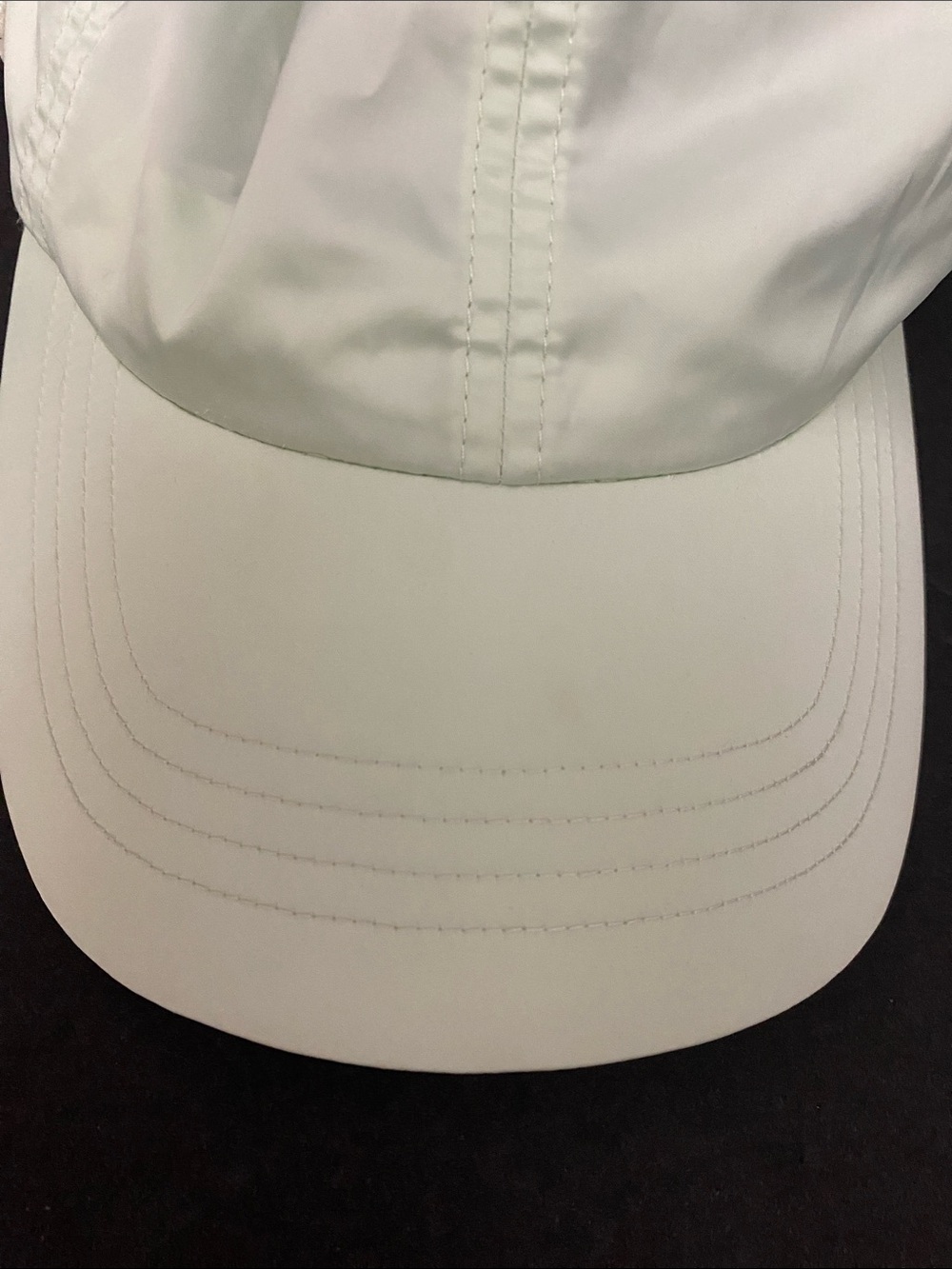 TORY BURCH SPORT Grump Satin Pale Mint Baseball Cap Hat Baller Tennis - Picture 9 of 9